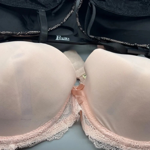 Felina Lace w/ Mesh Inset and Micro Light Lift Pushup Bra Pack of 2, Multi Sizes - Picture 8 of 16